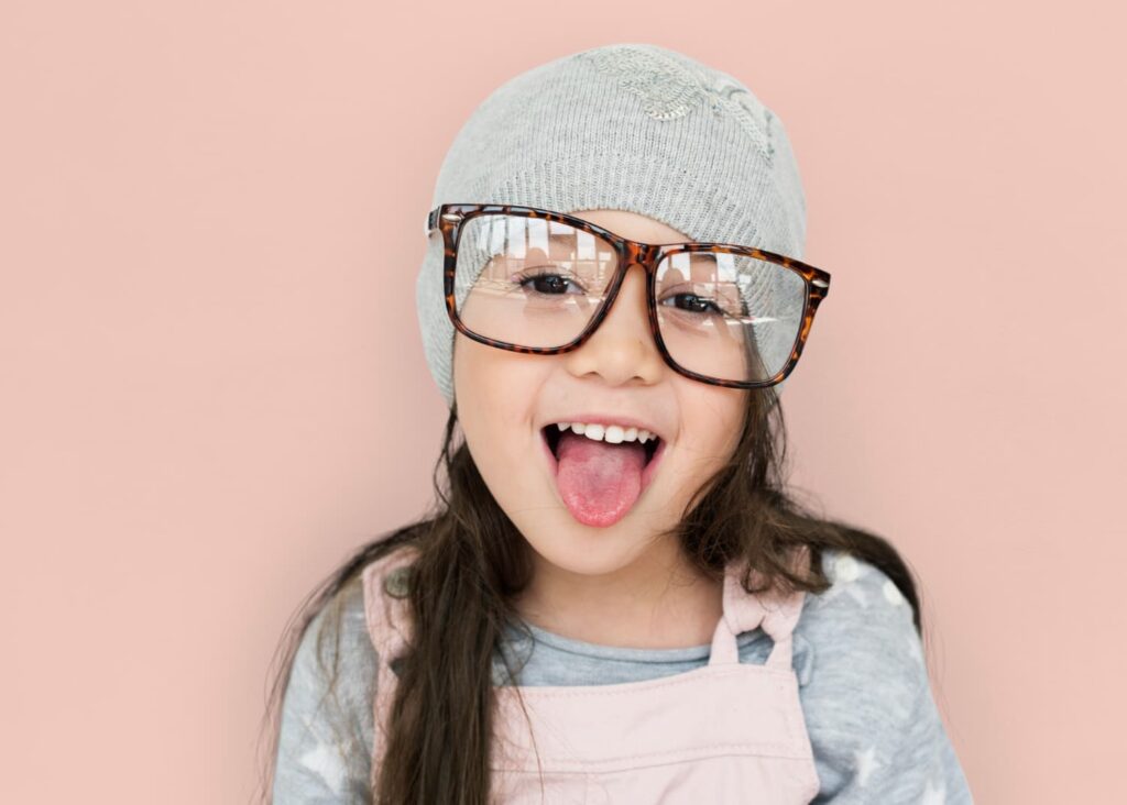 Child with adult glasses - Childcare Consultant in Sydney